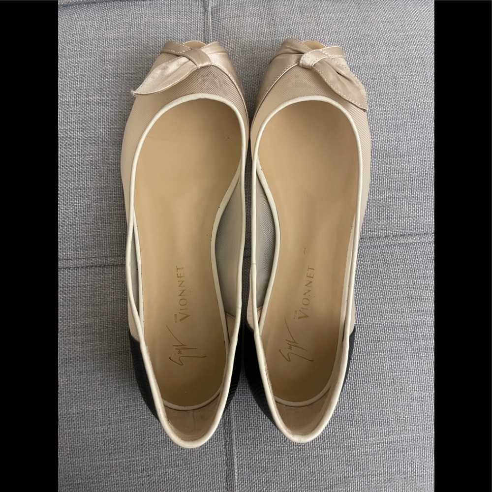 Giuseppe Zanotti open toe Vionnet flats